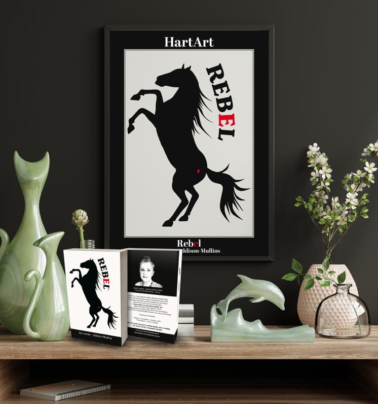 Artwork poster Rebel by Heart Art for purchase online