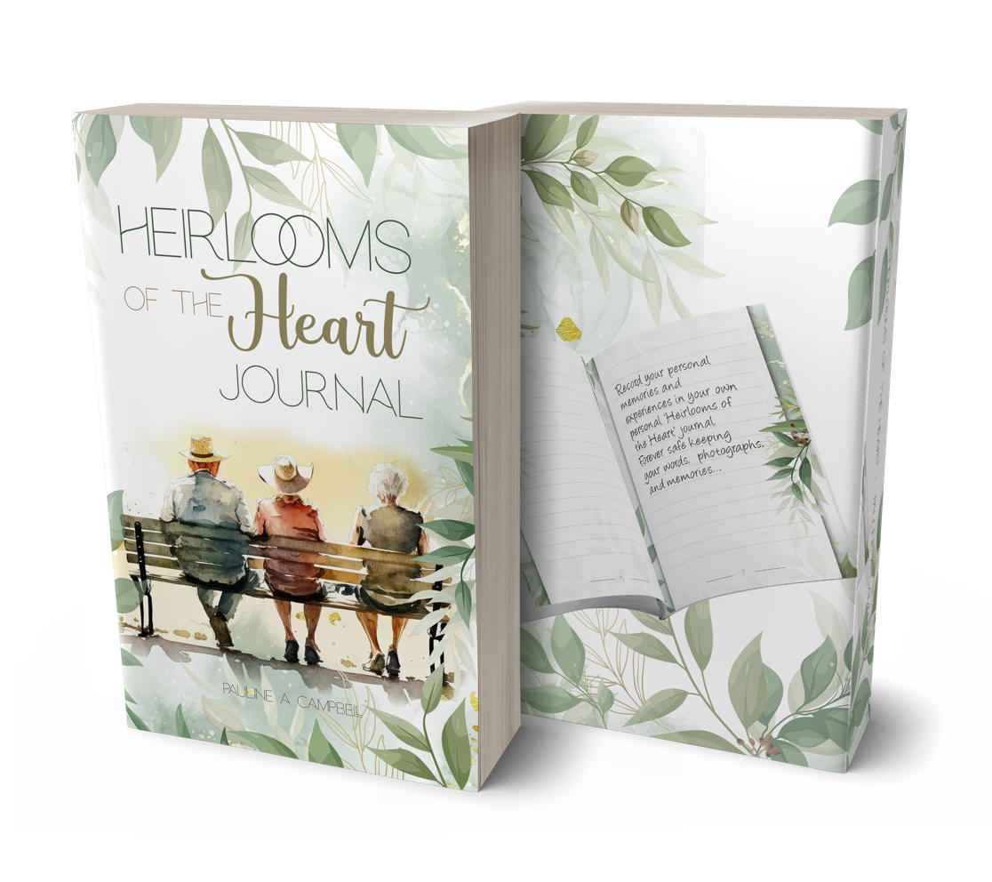 Journal Heirlooms Of The Heart fron and back